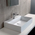 Подвесная раковина AZZURRA ELEGANCE 60x45 см, белая, с отверстием под смеситель - миниатюра фото 3