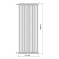 Радиатор стальной трубчатый Purmo Delta Laserline AB 2180 1800x600 12 секций с боковой подводкой - миниатюра фото 3