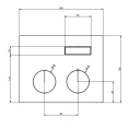 Термостатический смеситель для душа Gessi Hi-Fi Black Metal PVD (1 источник) (63002#706) - миниатюра фото 2