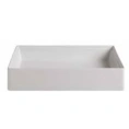 Накладная раковина Artceram SCALINO 38x55 см, белая матовая, без отверстия под смеситель и слива-перелива - миниатюра фото 1