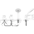 Смеситель Rossinka S S35-39 настенный для ванны - миниатюра фото 2