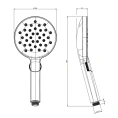 Ручной душ GESSI с 3 режимами и защитой от накипи, цвет Black XL (47350#299) - миниатюра фото 2