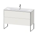 Напольная тумба Duravit XSquare под раковину с двумя ящиками, цвет Nordic White SaM (XS452603939) - миниатюра фото 1