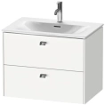 Тумба подвесная под раковину Duravit Brioso с двумя ящиками, цвет White High Gloss (BR431102222) - миниатюра фото 1