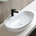 Накладная раковина AZZURRA ELEGANCE 60x42 см белая с отверстием под смеситель - миниатюра фото 1