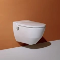 Унитаз-биде Laufen Cleanet Navia подвесной безободковый со сиденьем-микролифтом (8.2060.1.400.000.1) - миниатюра фото 1