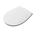 Сиденье для унитаза Artceram STEP с микролифтом — белое, хромированные петли (STA002 01 71 bi/cr) - миниатюра фото 1