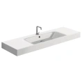 Подвесная раковина KERASAN Cento 140x45 см белая (353501*1) - миниатюра фото 2