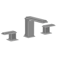 Смеситель для раковины Gessi Eleganza на 3 отверстия без донного клапана в цвете Finox (46011#149) - миниатюра фото 1