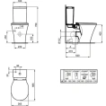 Унитаз-компакт Ideal Standard Connect Air с технологией AquaBlade и микролифтом - миниатюра фото 5
