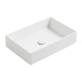 Раковина накладная SIMAS AGILE 60x40 см без перелива и отверстия под смеситель, белая - миниатюра фото 1