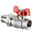 Кран шаровый 3/4 НГ с американкой маховик из алюминия Optibal Oventrop - миниатюра фото 1