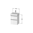 Подвесная тумбочка Duravit D-Neo Black Oak с одним ящиком 484x442x625 мм (DE437001616) - миниатюра фото 2