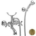 Настенный смеситель для ванны Nicolazzi Nuova Brenta с душевой лейкой, бронза (2502BZ) - миниатюра фото 1