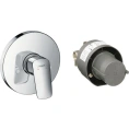Смеситель для душа Hansgrohe Logis 71666000: комплект с внутренней частью - миниатюра фото 2