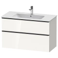 Тумбочка подвесная Duravit D-Neo 1010 мм, белая высокоглянцевая (DE436302222) - миниатюра фото 1