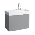 Тумба под раковину Laufen Kartell с выдвижным ящиком, серый матовый (4.0760.1.033.634.1) - миниатюра фото 1