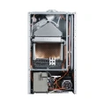 Настенный газовый котел MIZUDO MAESTRO GEM M24Т c шиной OpenTherm стеклянная панель голубая - миниатюра фото 6