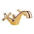 Смеситель для раковины Nicolazzi Nuova Brenta на 1 отверстие с донным клапаном, золотистая латунь (2532GB) - миниатюра фото 1