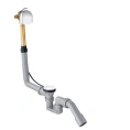 Излив для ванны Hansgrohe Exafill S с системой слива-перелива в хроме (58123000) - миниатюра фото 1
