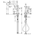 Кухонный смеситель Hansgrohe Focus M41 с вытяжным душем, хром (72845000) - миниатюра фото 2