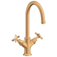 Смеситель для раковины AX Montreux в цвете шлифованное золото (16502250) - миниатюра фото 1