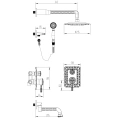 Элегантный термостатический смеситель Lemark Jasmine LM6622ORB для душа - миниатюра фото 1