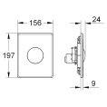 Кнопка смыва Grohe Skate 38573SH0: двухрежимная, белая - миниатюра фото 5