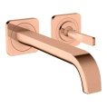 Смеситель для раковины AX Citterio E настенный, полированное красное золото (36106300) - миниатюра фото 1