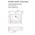 Раковина Artceram WASHBASINS BOX INCASSO встраиваемая 50х48 см с 1 отв под смесительитель цвет белый - миниатюра фото 2