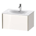 Тумба подвесная Duravit XViu 610x800x480 мм, белый глянцевый/champagne matt, для раковины 234473 (XV40330B122) - миниатюра фото 1