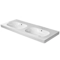 Раковина Duravit D-Code двойная встраиваемая 1200x490 мм, белая (3481200602) - миниатюра фото 1