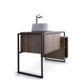 Металлический стеллаж Simas Frame с ящиком Push-Pull и открытой секцией 105x57x72 см - миниатюра фото 1