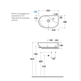 Раковина GLOBO Lavabi darr подвесная MISURA 50x30x14см c 1 отв-м под смесительитель с переливом и полотенцедержателем цвет белый - миниатюра фото 2