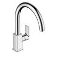 Однорычажный кухонный смеситель Hansgrohe Vernis Shape M35 с поворотным изливом, хром (71871000) - миниатюра фото 1