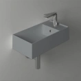 Подвесная раковина SIMAS AGILE 40x20 см, правая, Cemento Matt - миниатюра фото 1