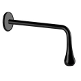 Элегантный настенный излив Gessi Goccia с индивидуальной длиной 115-300 мм, цвет черный (33723#299) - миниатюра фото 1