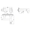 Gessi Rettangolo K Смеситель для душа, хром (53031#031) - миниатюра фото 2