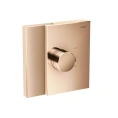 Термостатический смеситель для душа AX Edge Highflow (встраиваемый, 1 источник, полированное красное золото) (46740300) - миниатюра фото 1