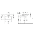 Двойная раковина Duravit DuraStyle 1300 мм с переливом и тремя отверстиями под смеситель (2338130030) - миниатюра фото 2