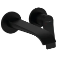 Настенный смеситель для раковины HG Vivenis 195 ХР, черный матовый (75050670) - миниатюра фото 1