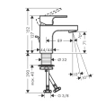 Смеситель для раковины Hansgrohe Vernis Shape 70, хром (71566000) - миниатюра фото 2