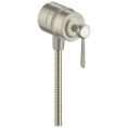 Смеситель для душа AX Montreux с клапаном и вентилем в шлифованном никеле (16883820) - миниатюра фото 1