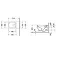 Унитаз подвесной Duravit Me by Starck Rimless 570х370 мм белый (2529090000) - миниатюра фото 2