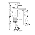 Смеситель для раковины Hansgrohe Vernis Shape 70, хром (71560000) - миниатюра фото 2