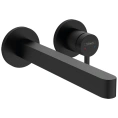 Смеситель для раковины HANSGROHE FINORIS настенный однорычажный, черный матовый (76050670) - миниатюра фото 1