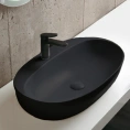 Накладная раковина AZZURRA ELEGANCE 60x42 см, цвет Carbone - миниатюра фото 1
