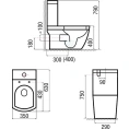 Унитаз-моноблок Arcus 050 белый - миниатюра фото 3