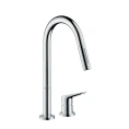 Кухонный смеситель AX Citterio M с выдвижным душем, хром (34822000) - миниатюра фото 1