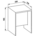 Табурет Laufen Kartell: оранжевый пластик, 33x28x46.5 см (3.8933.0.082.000.1) - миниатюра фото 2